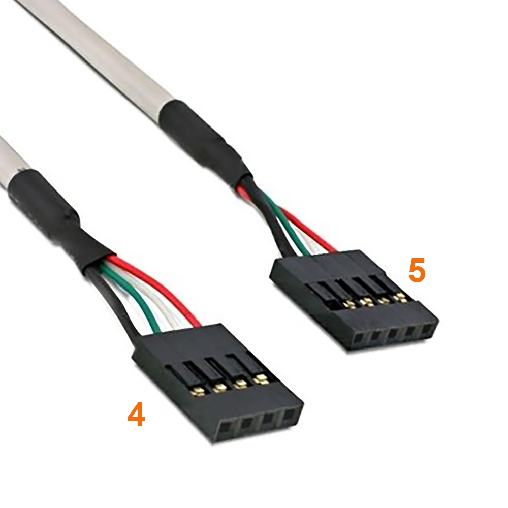 Câble USB 2.0 interne 4 broches vers 5 broches 50cm