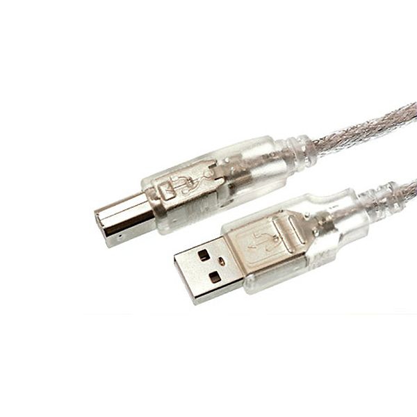 Câble USB 2.0 QUALITÉ PREMIUM A-vers-B argent 1m