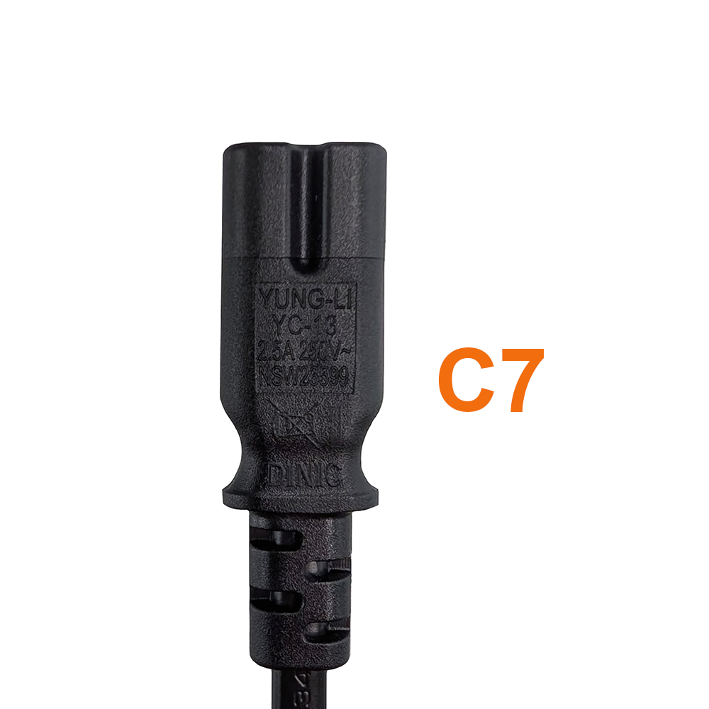 Cordon électrique secteur bipolaire 180cm