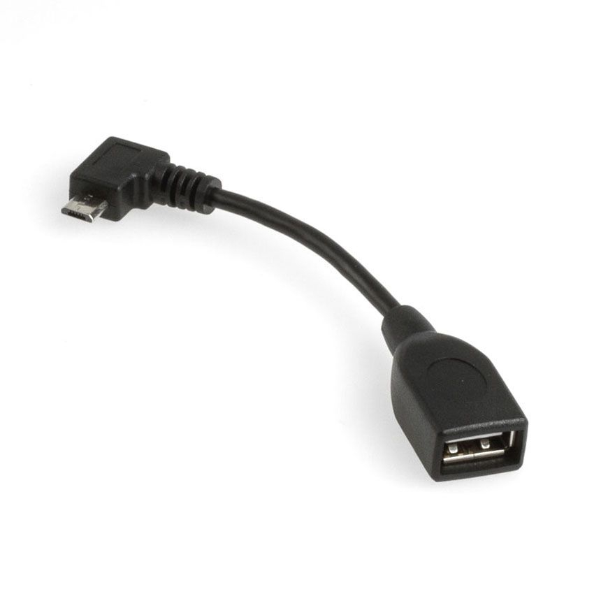 Adaptateur USB Micro-B mâle A GAUCHE vers A femelle OTG