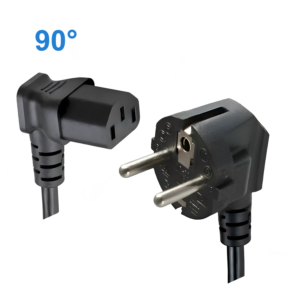 Câble d'alimentation secteur EUROPE C13 coudée VERS LE BAS 3m