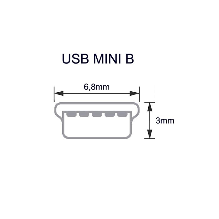 Câble USB 2.0 : A vers Mini-B, qualité PREMIUM+, 2 noyaux en ferrite, lignes 5 V extra-épaisses, 5 m