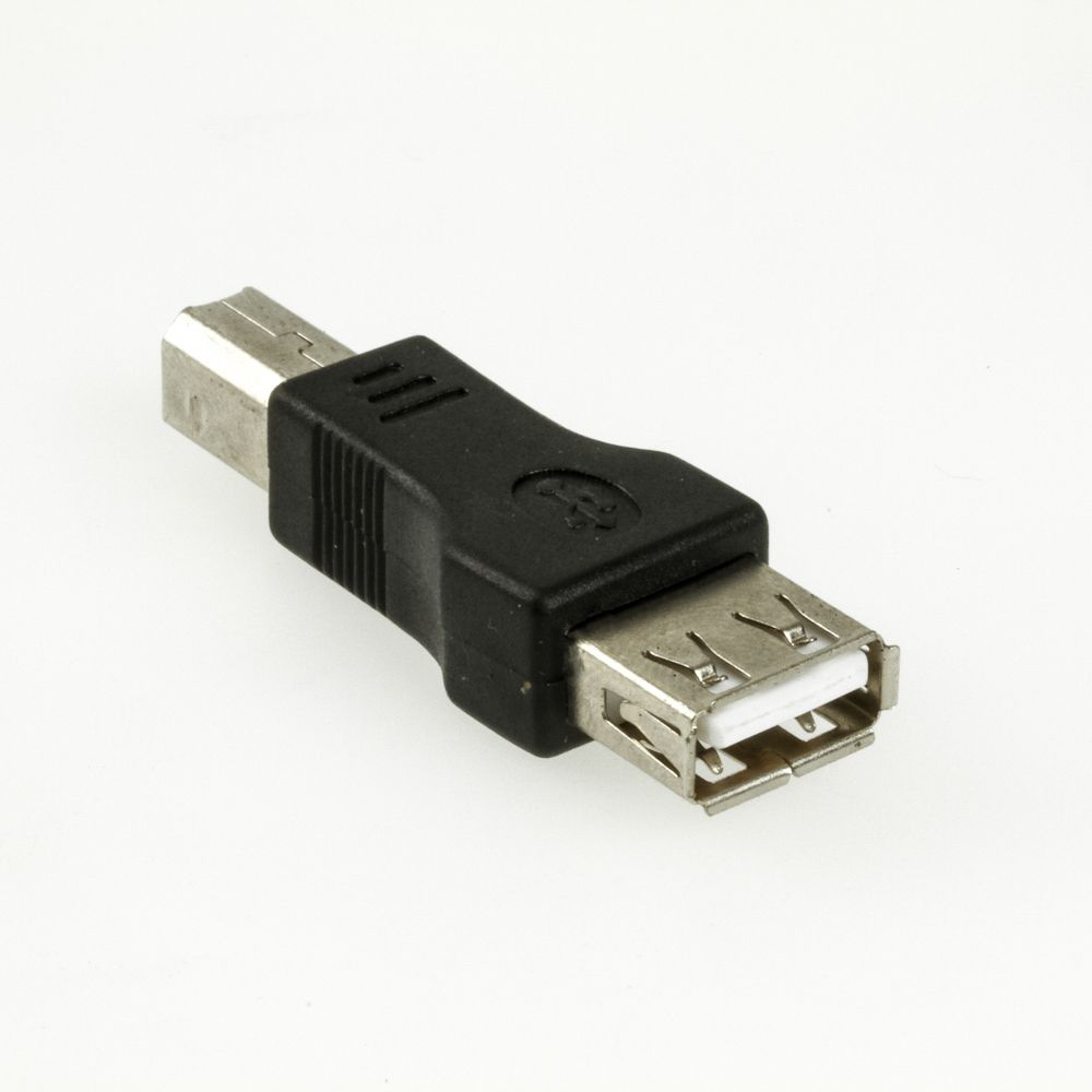 Adaptateur USB 2.0 A femelle vers USB 2.0 B mâle noir