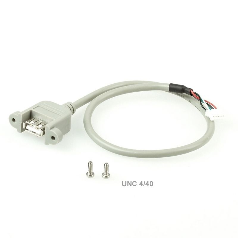 Câble USB2.0  à visser A femelle vers JST-PHR5, env. 40cm