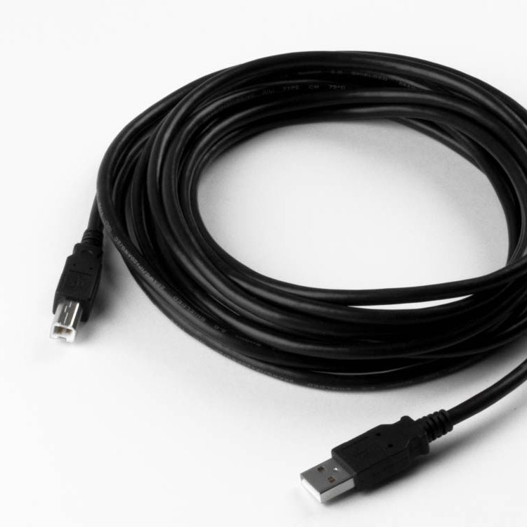 Câble USB 2.0 avec des fils 5V plus épais, PREMIUM+ avec certification, 5m