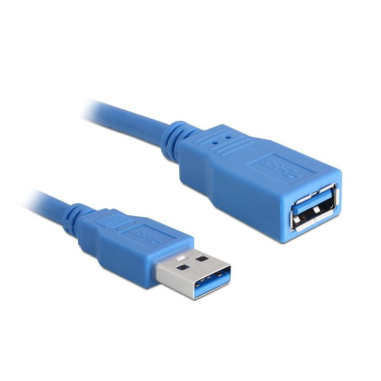 Rallonge USB 3.0 A mâle vers A femelle 3m bleu