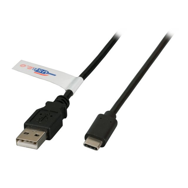 Câble USB Type-C™ mâle vers USB 2.0 A mâle 2m