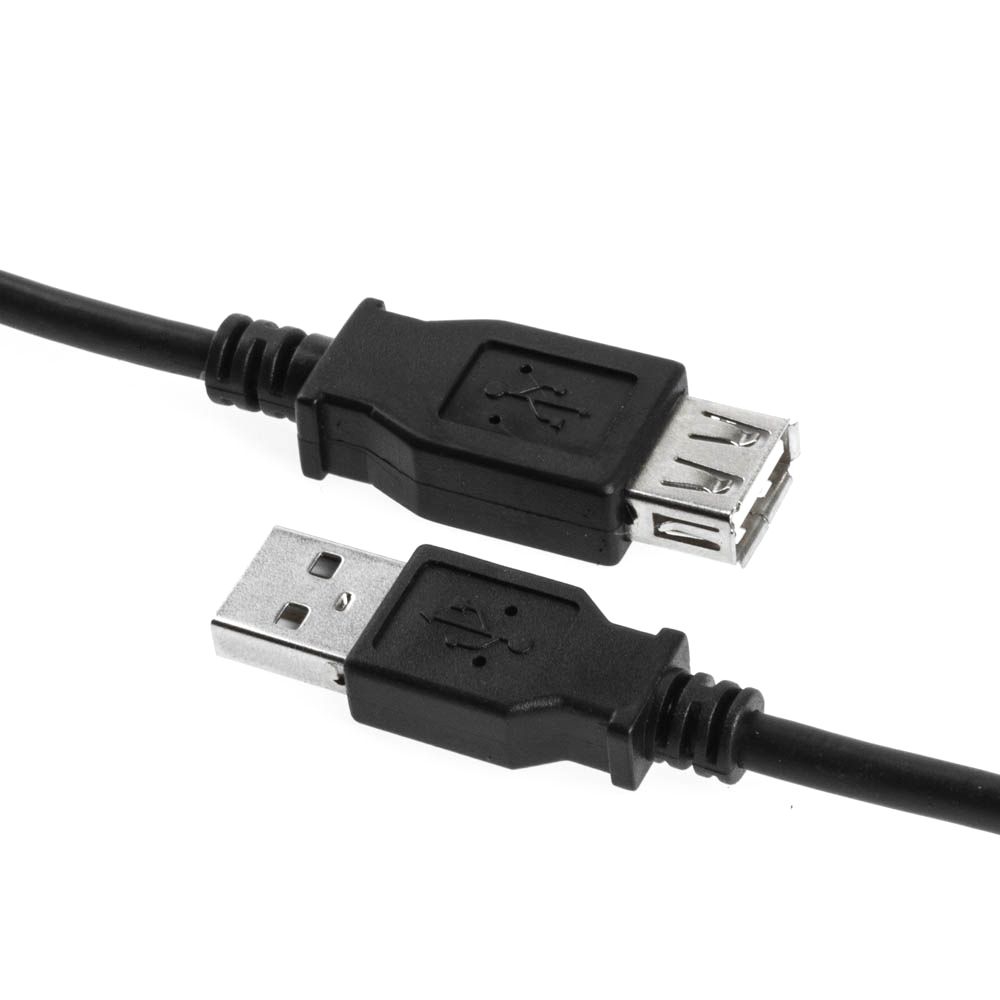 Rallonge USB 2.0 AA mâle-femelle NOIR 150cm