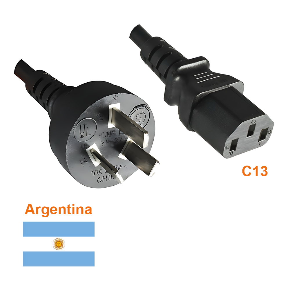 Cordon secteur 2P+T C13 pour ARGENTINE 180cm