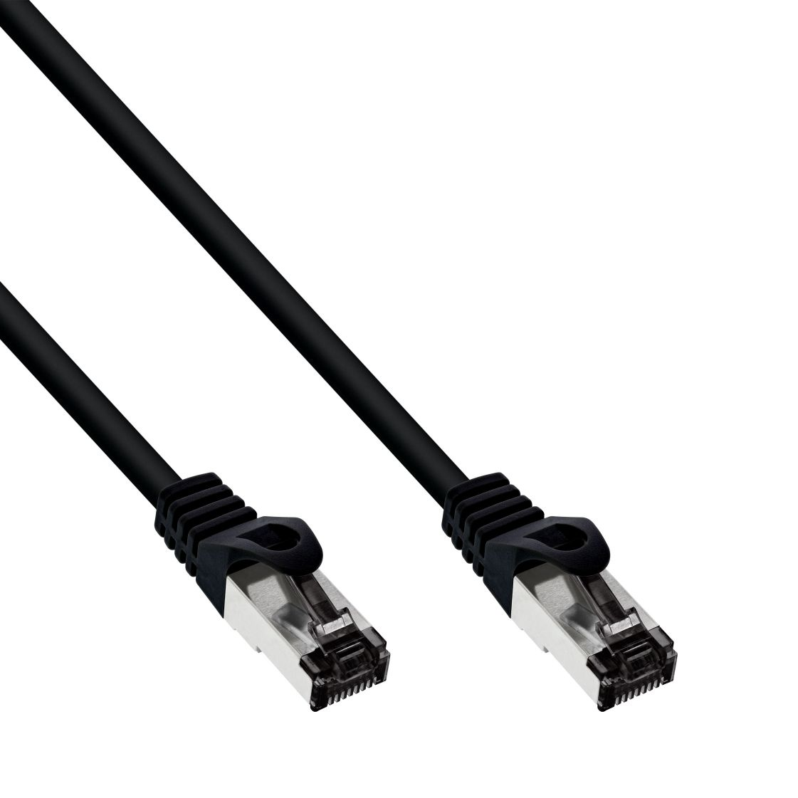 Patch Cable S/FTP PiMF Cat.8.1 halogen free 2000MHz black 0.3m