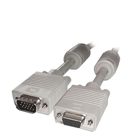 Câble VGA HD15 mâle vers HD15 femelle 15 broches connectés 5m