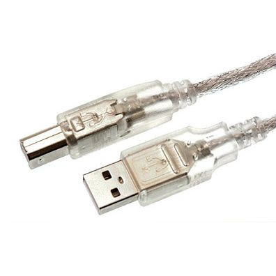 Câble USB 2.0 QUALITÉ PREMIUM A-vers-B argent 5m