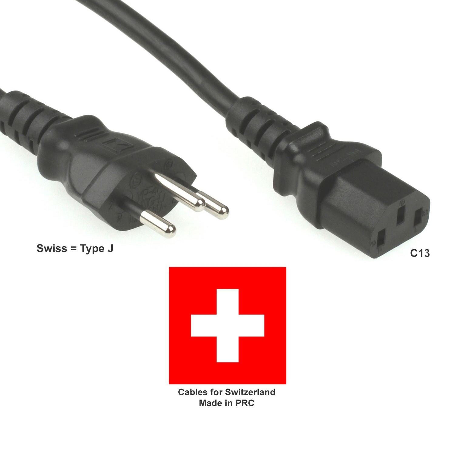 Câble d'alimentation secteur SUISSE 50m