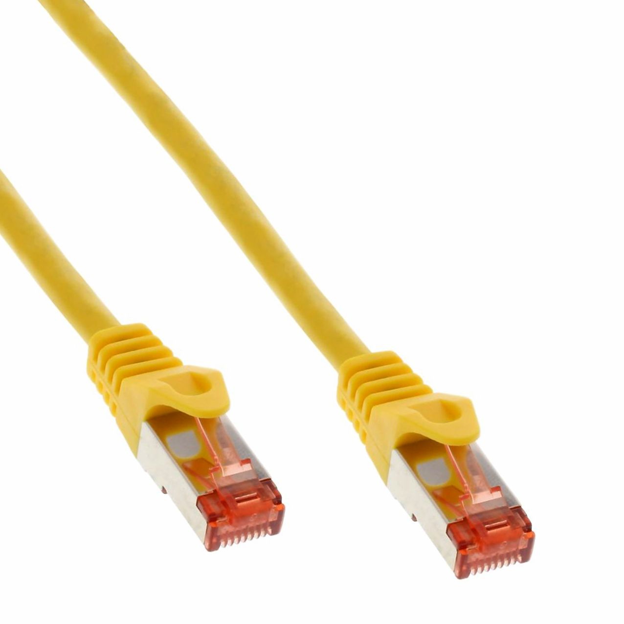Câble de réseau Cat.6 qualité PREMIUM S/FTP (PIMF) jaune 3m
