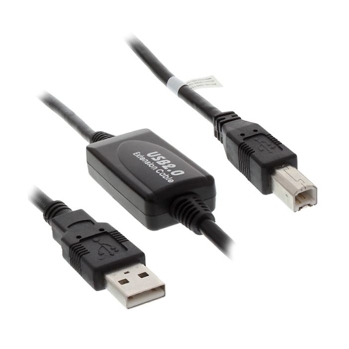 Câble USB 2.0 AB avec amplificateur / répéteur 10m