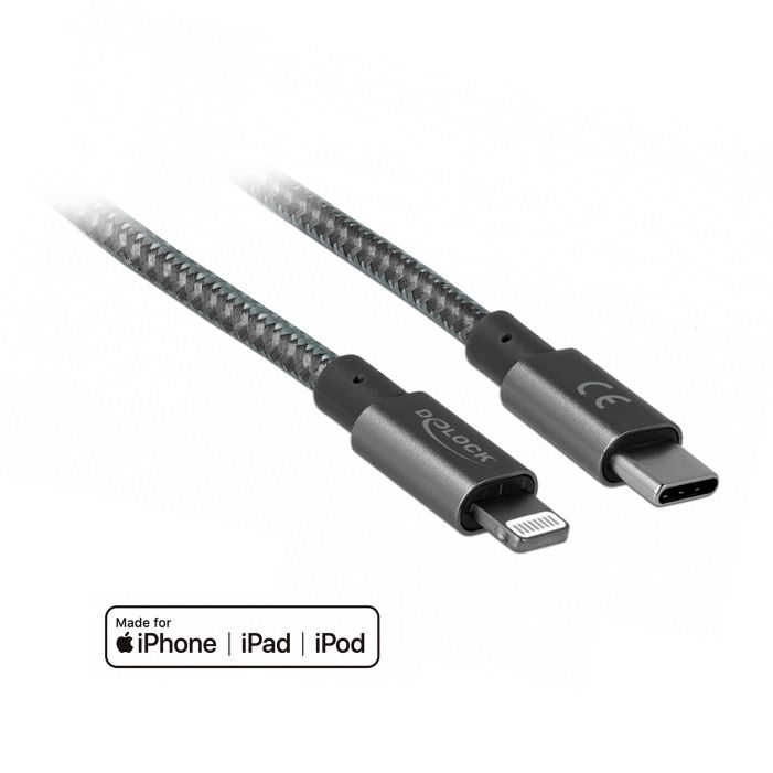 Câble USB Type-C™ mâle vers Lightning, 2m, MFI