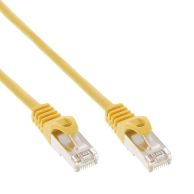 Câble de réseau Ethernet LAN Cat5e 1m JAUNE