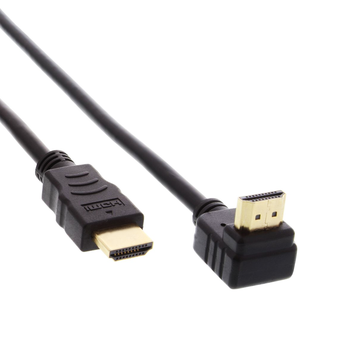 Câble HDMI unilatéral avec connecteur coudé 90°, 4K, 30cm