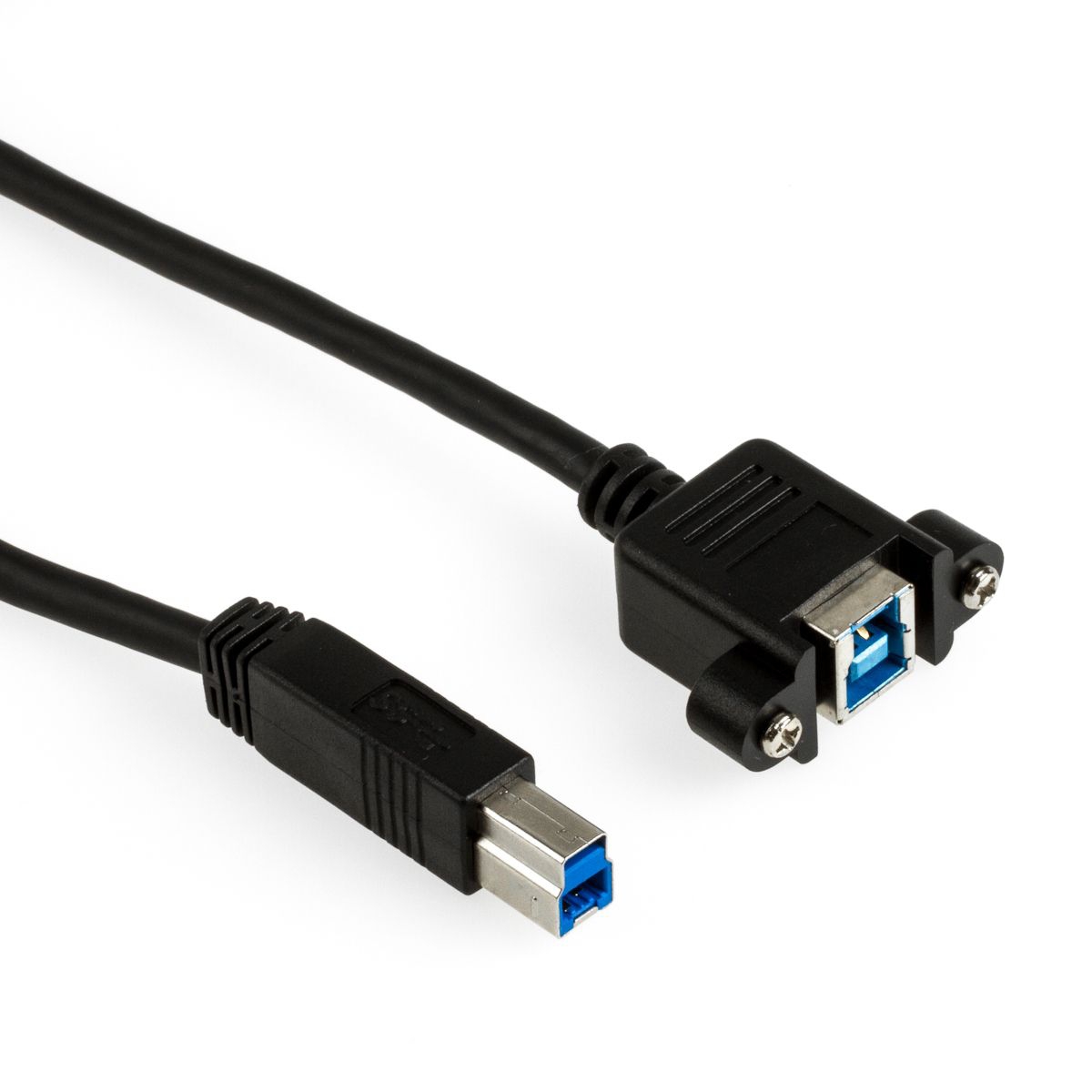 Câble USB 3.0 à visser RALLONGE DE MONTAGE B femelle vers B mâle 1m