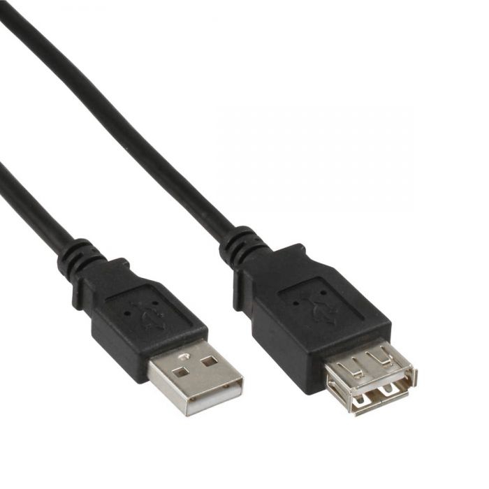 Rallonge USB 2.0 AA mâle-femelle NOIR 3m