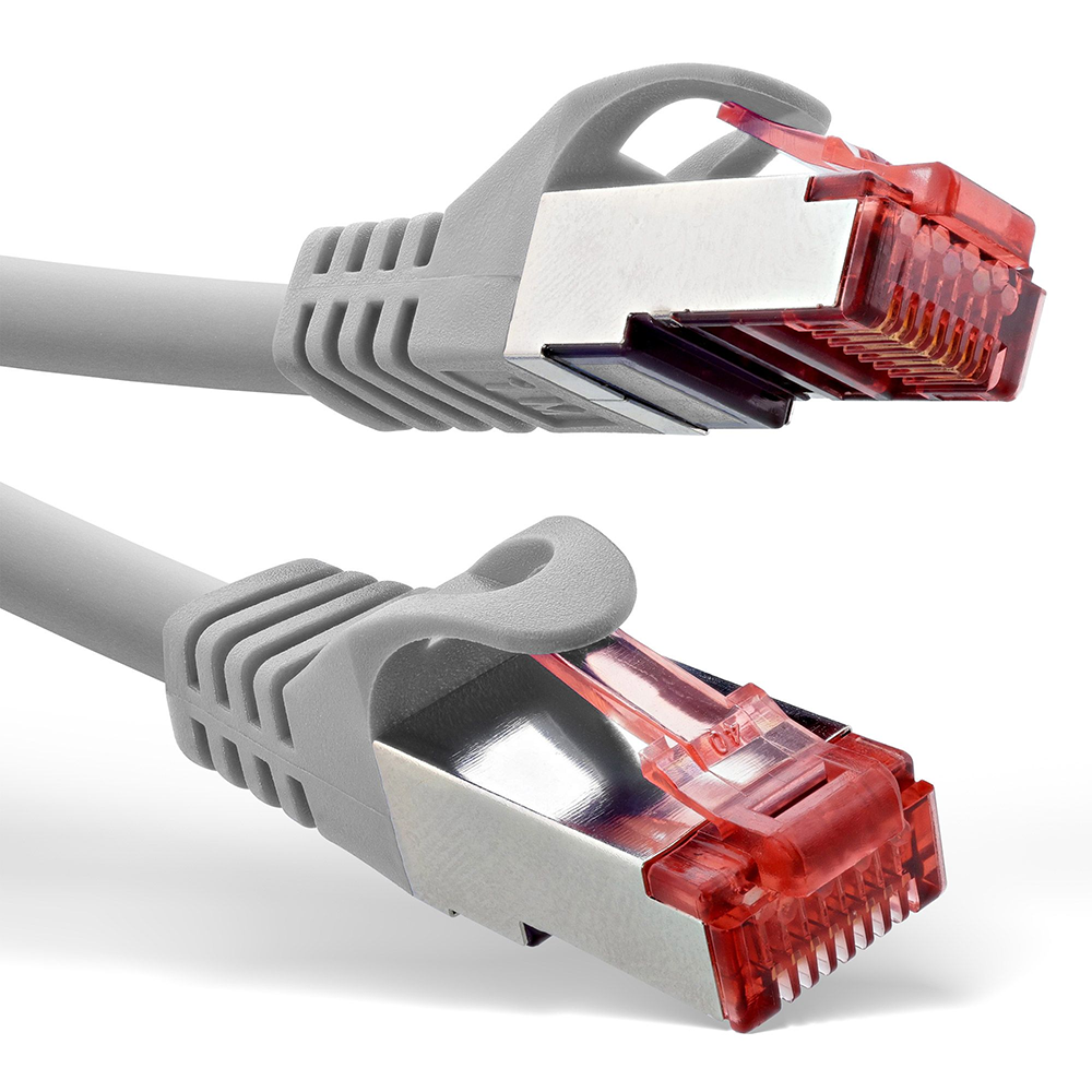 Câble de réseau Cat.6 PREMIUM S/FTP (PIMF) 250Mhz gris 2m