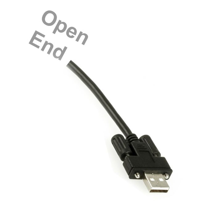 Câble USB A à visser vers open end env. 2m