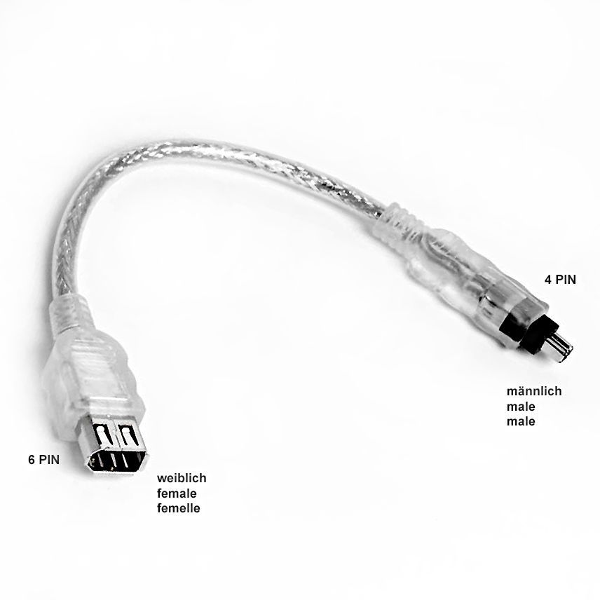 Adaptateur USB Vers Firewire IEEE1394 (6 Broches Femelle) - Convertisseur Pour Connecter Anciens Appareils Sur Port USB 2.0 - 12